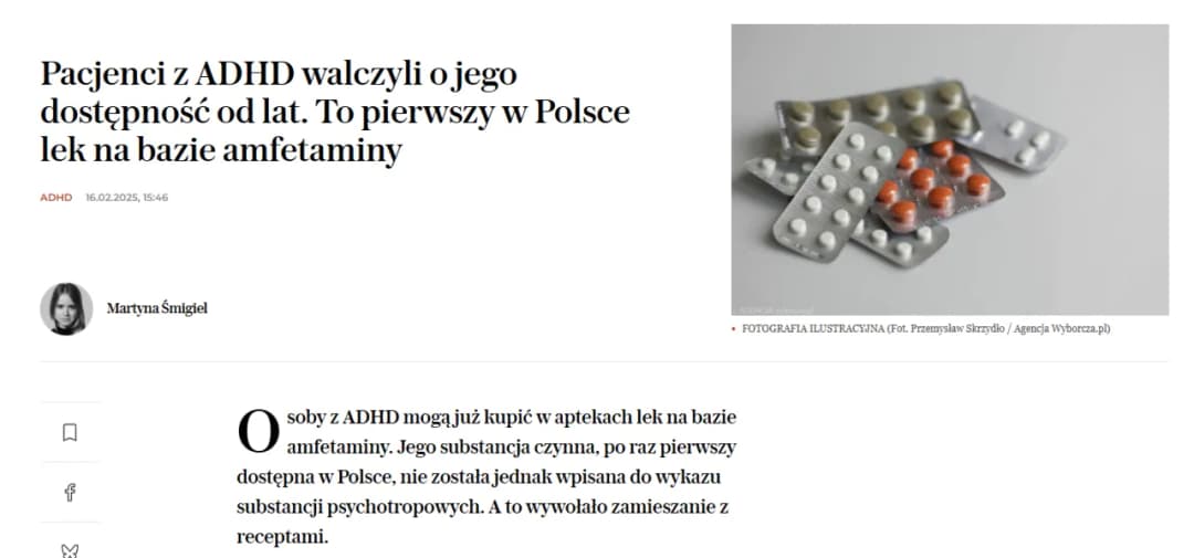 Leki na ADHD z amfetaminą w Polsce: Działanie, skutki, dostępność